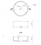 Раковина Salini Armonia 130112G 45 см , изображение 3