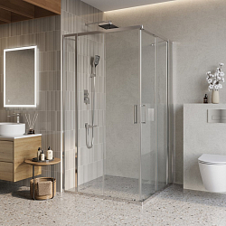 Фото Душевой уголок BelBagno Luce A-22-90+30-C-Cr