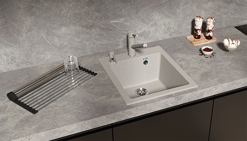 Мойка кухонная Ulgran U-404-310 серый , изображение 2