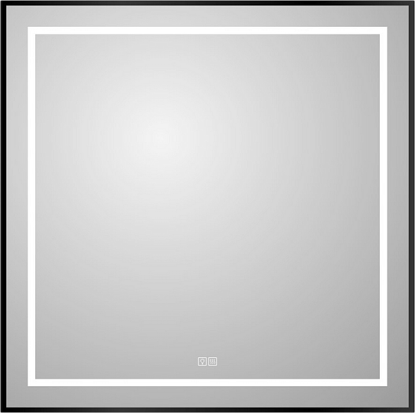 Зеркало BelBagno Kraft SPC-KRAFT-800-800-LED-TCH-WARM-NERO , изображение 1