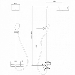 Фото Душевая стойка Abber Thermostat AF8516NG никель