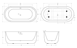 Акриловая ванна BelBagno BB709-1700-780 170x80 , изображение 4