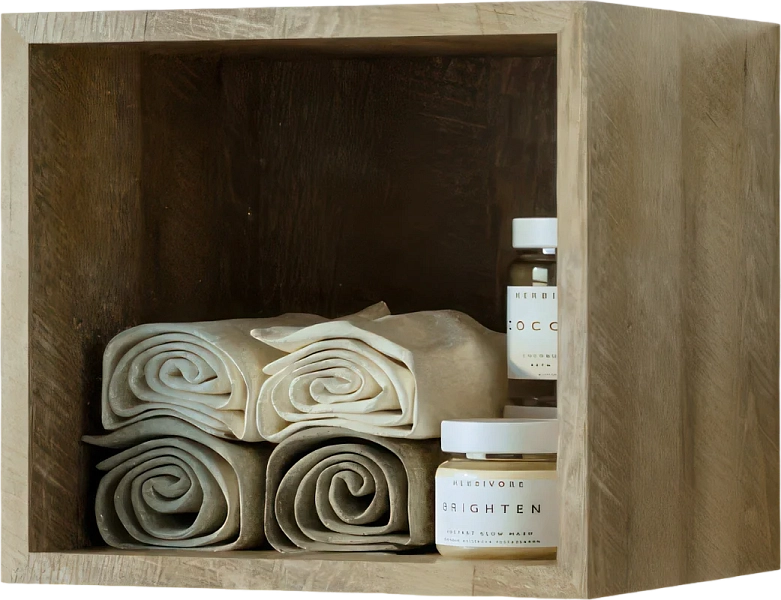 Полка Бриклаер Кристалл 35 для пенала, дуб гранж песочный , изображение 4