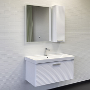 Изображение Тумба с раковиной Comforty Танжер 90П белая матовая Тумба с раковиной Comforty Танжер 90П белая матовая , изображение 2