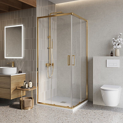 Фото Душевой уголок BelBagno Luce A-2-90-C-ORO