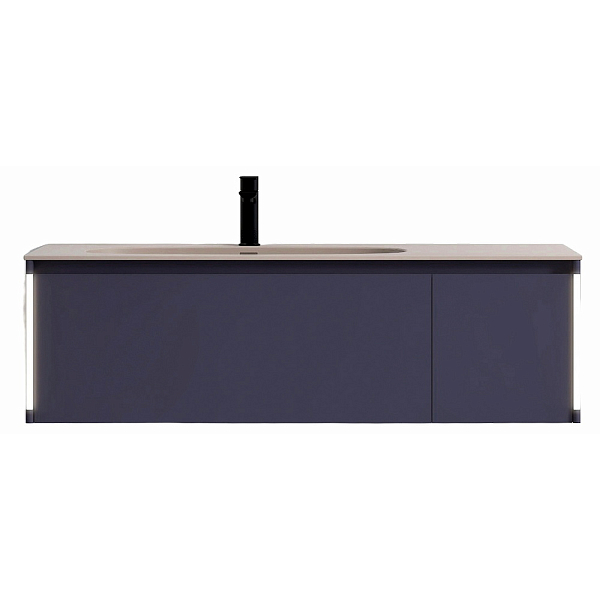 Тумба с раковиной Black&White Universe U945.1200 120 тёмно-синий , изображение 1