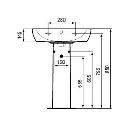 Фото Пьедестал для раковины Ideal Standard Tempo T422901