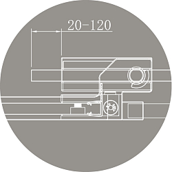 Фото Душевой уголок Cezares Slider AH-1-80-70/80-C-Cr