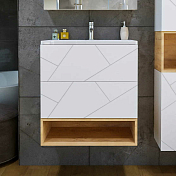 Полка Бриклаер Кристалл 70 под тумбу, дуб бунратти , изображение 4