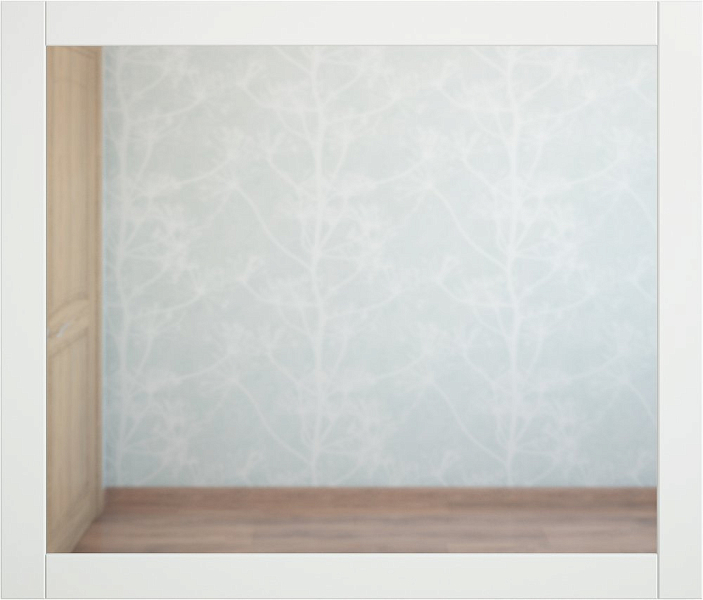 Зеркало Sanflor Ванесса 95 белый матовый , изображение 2