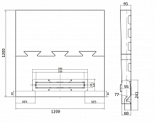 Поддон для душа Pestan Confluo Board 120x120 под плитку со встроенным лотком, решетка черный глянец , изображение 10