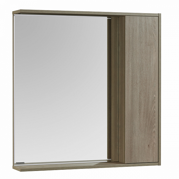 Зеркало-шкаф Aquaton Стоун 80 сосна арлингтон , изображение 1