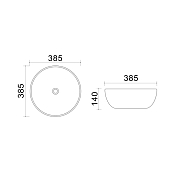 Раковина Azario XML40032U10 40 см , изображение 3