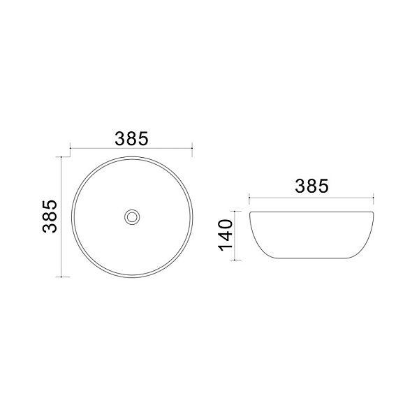 Раковина Azario XML40032U10 40 см , изображение 3