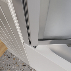 Фото Шторка на ванну BelBagno Luce VF-11-90/145-P-Cr