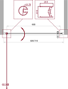 Душевая дверь в нишу BelBagno Uno B-1-70-CH-Cr , изображение 4