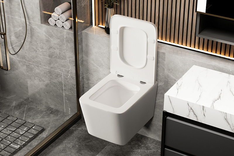 Унитаз подвесной Abber Rechteck AC1201MW , изображение 9