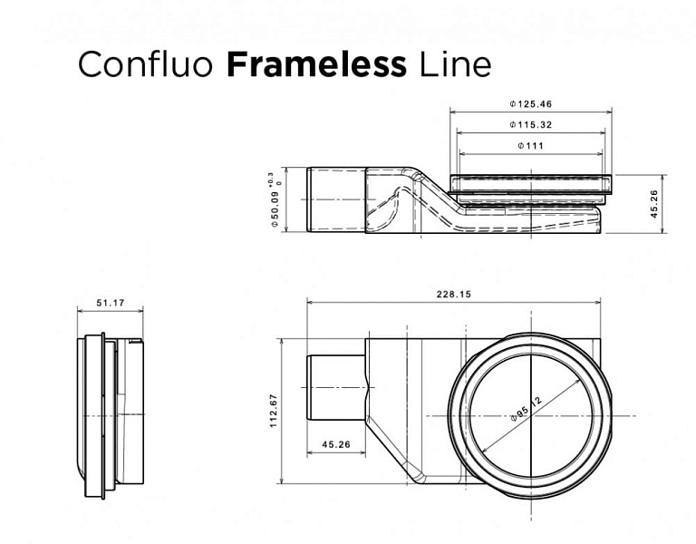 Душевой лоток Pestan Confluo Frameless Line 13701211 45 см , изображение 14