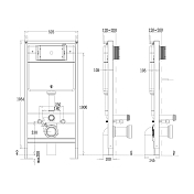 Комплект Point Венера PN48329WC (унитаз с инсталляцией, сиденье с микролифтом, клавиша Венера, установка в стену, белый/хром) , изображение 2