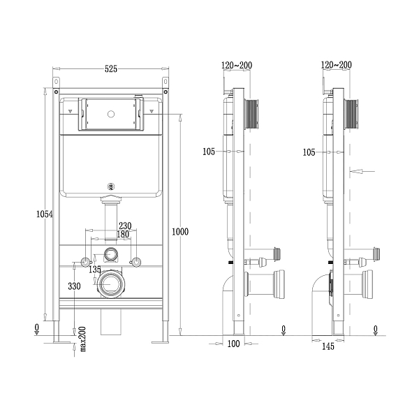 Комплект Point Венера PN48329WC (унитаз с инсталляцией, сиденье с микролифтом, клавиша Венера, установка в стену, белый/хром) , изображение 2