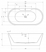 Акриловая ванна Abber AB9299-1.5 150х70 , изображение 4