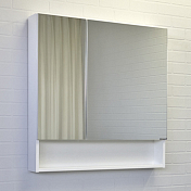 Зеркало-шкаф Comforty Никосия 80 белый глянец , изображение 1