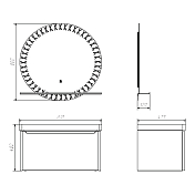 Тумба с раковиной Comforty Арзамас 80-1 белая матовая , изображение 6