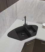 Мойка кухонная GranFest Eco-14 93x50 черная , изображение 3