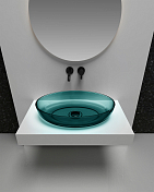 Раковина Abber Kristall AT2801Aquamarin 60 см , изображение 3