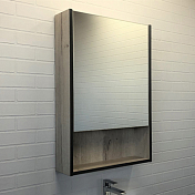 Зеркало-шкаф Comforty Вена 55 дуб дымчатый , изображение 1