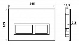 Кнопка смыва Esbano PRK-12MB , изображение 3