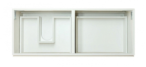Фото Тумба с раковиной Эстет Dallas Luxe 105 L белая подвесная 1 длинный ящик
