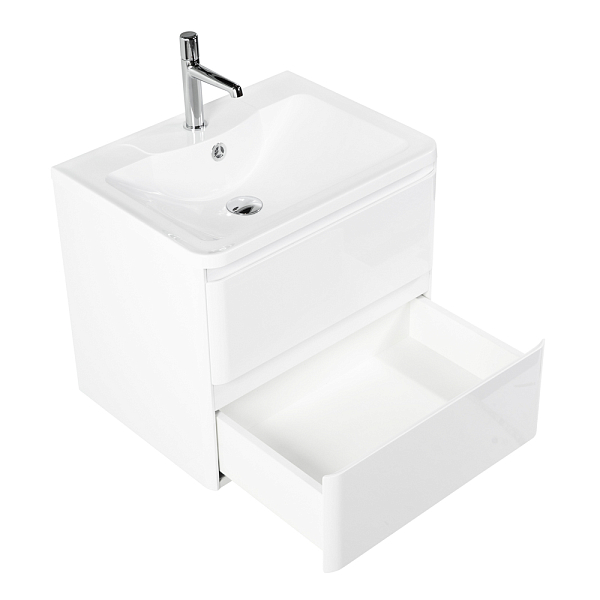 Тумба с раковиной BelBagno Albano 70 подвесная, bianco lucido , изображение 7