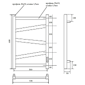 Полотенцесушитель электрический Point Феникс П5 PN15856B 50x60 черный , изображение 3