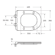 Унитаз подвесной Cezares Relax CZR-38088-49-TH-TOR/SC , изображение 15