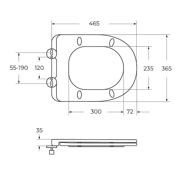 Унитаз подвесной Cezares Relax CZR-38088-49-TH-TOR/SC , изображение 15