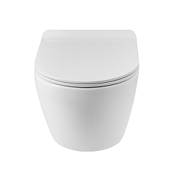 Фото Унитаз подвесной BelBagno Sfera-R BB046CHR/BB902SC безободковый