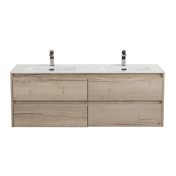 Тумба под раковину BelBagno Kraft 140 подвесная, Rovere Galifax Bianco , изображение 1