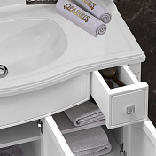 Тумба под раковину Opadiris Лаура 100 белая матовая , изображение 4