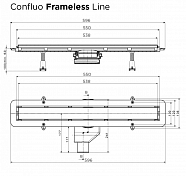 Поддон для душа Pestan Confluo Board 90x90 под плитку со встроенным лотком, решетка хром матовый , изображение 12