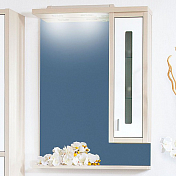 Зеркало-шкаф Бриклаер Бали 62 R светлая лиственница , изображение 1