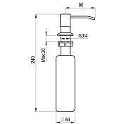 Дозатор Point PN3201B черный , изображение 2