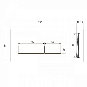 Кнопка смыва Point Меркурий PN44831GM серая , изображение 3