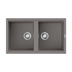 Фото Мойка кухонная Omoikiri Kitagawa 86-2-GR leningrad grey