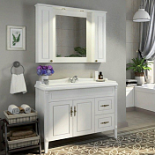 Зеркало-шкаф Comforty Палермо 120 белый глянец , изображение 2
