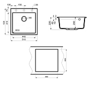 Мойка кухонная Point Арбель 51 PN3001W белая , изображение 4