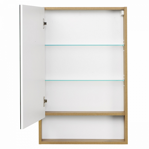 Зеркало-шкаф Aquaton Сканди 55 белый, дуб рустикальный , изображение 2