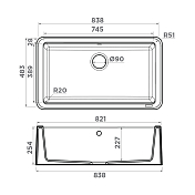 Мойка кухонная Omoikiri Tarento 83-WH белый , изображение 6