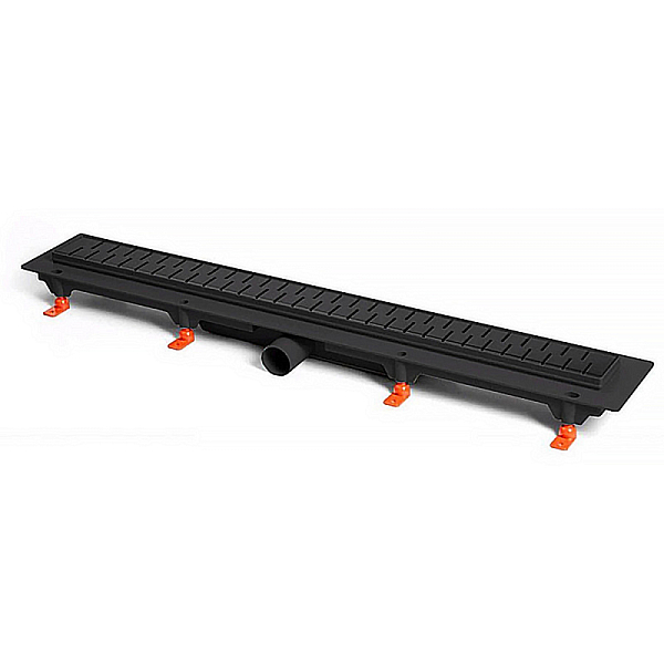 Душевой лоток Azario D50 Medium AZ-CH 750/50 MC с черной решеткой 75 см , изображение 1
