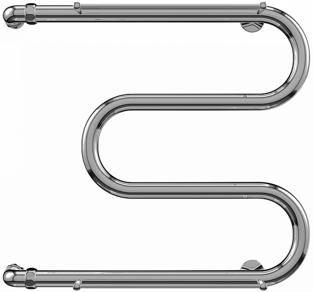 Полотенцесушитель водяной Terminus Эконом М-образный 60х60 с полкой , изображение 1